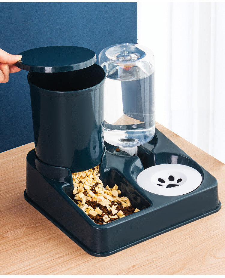 Automatic Pet Feeding Bowl Food And Water Dispenser Unit