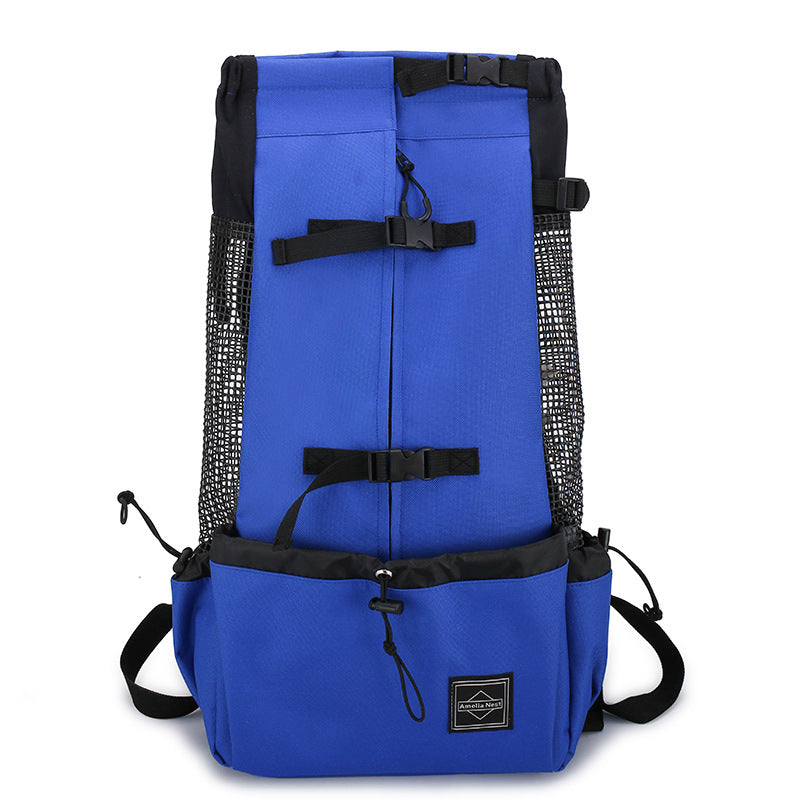 Double Shoulder Pet Backpack Carrier Outdoor Travel Bag