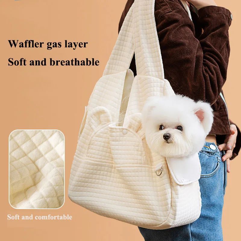 Breathable Cross Design Pet Backpack Travel Carrier Bag