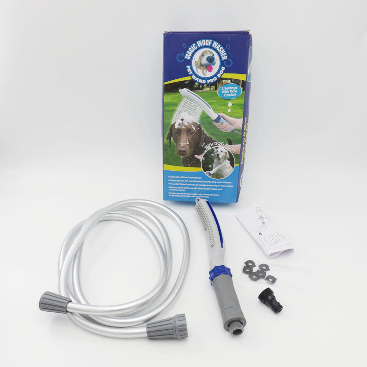 Pet Shower Bath Brush With Water Hose Tool