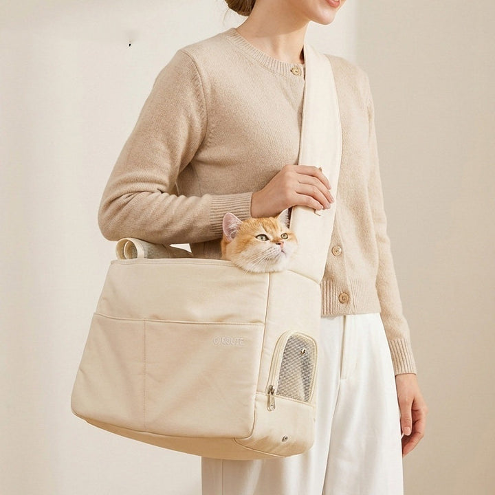 Portable Pet Carrier Bag For Outdoor Travel Use
