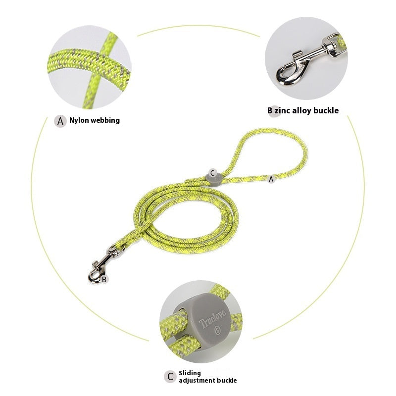 Pet Colorful Adjustable Sliding Walking Leash Tool