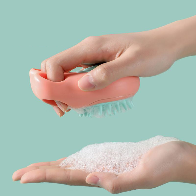 Pet Bath Massage Comb Brush Grooming Cleaning Tool