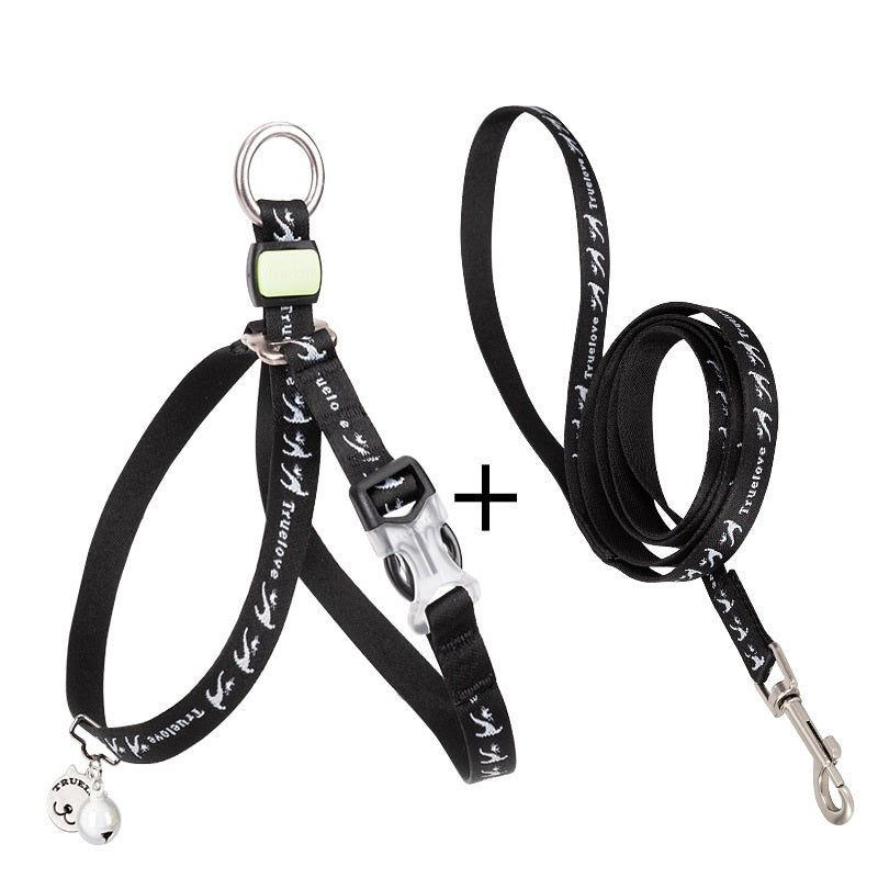 Pet Bell Chest Strap Vest Walking Leash Harness