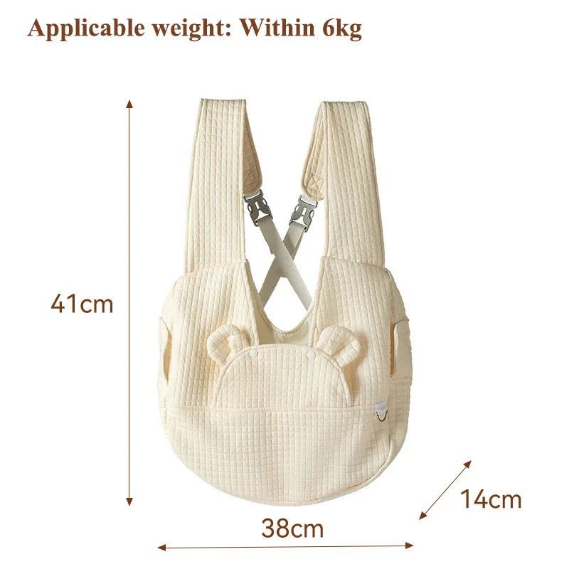 Breathable Cross Design Pet Backpack Travel Carrier Bag