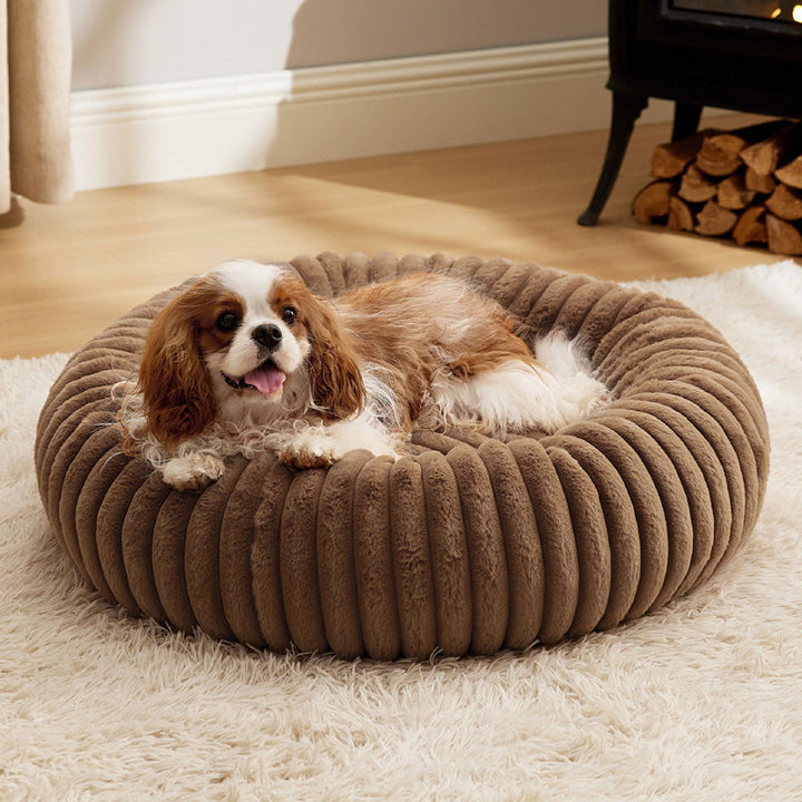 Plush High Density Winter Warm Pet Sleeping Mat Round Bed