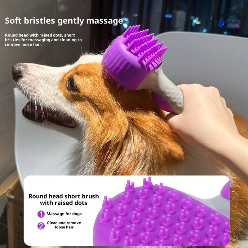 Pet Shower Bath Brush Float Hair Cleaning Tool