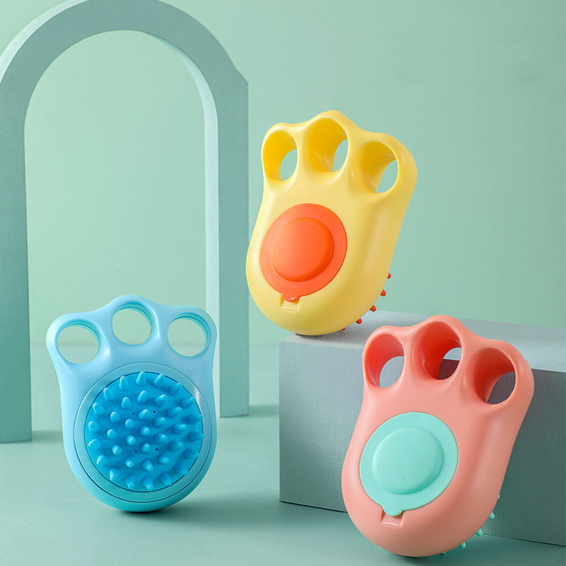 Pet Bath Massage Comb Brush Grooming Cleaning Tool