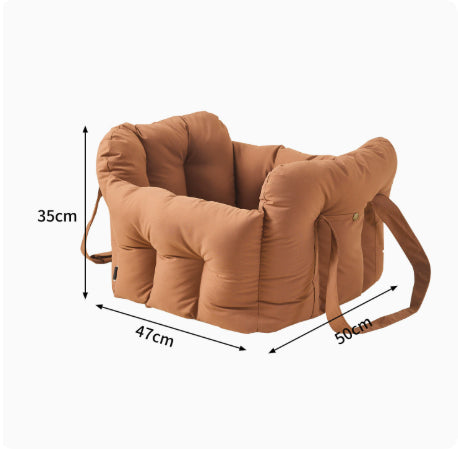 Portable Car Front Passenger Seat Pet Safety Carrier Backpack