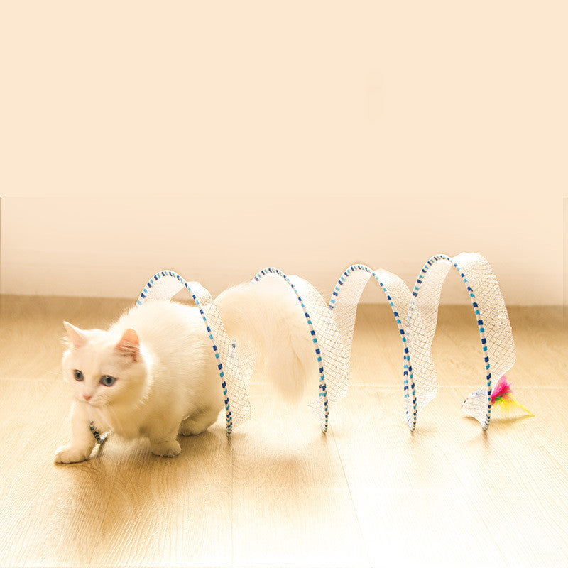 Foldable Pet Tunnel Storage Interactive Play Toy