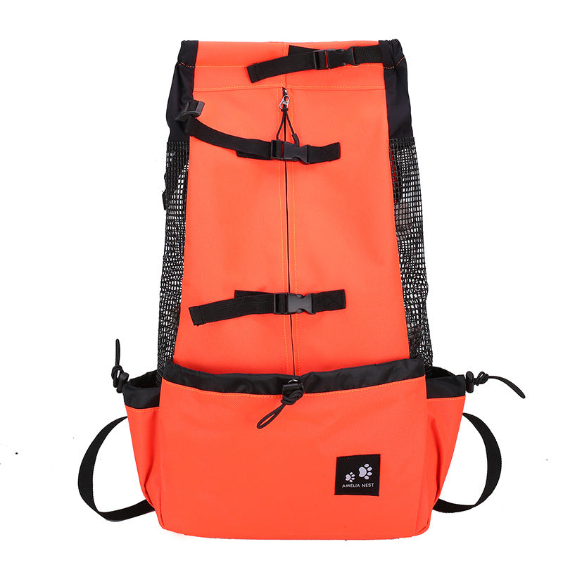 Double Shoulder Pet Backpack Carrier Outdoor Travel Bag