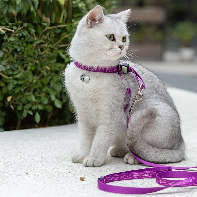 Pet Bell Chest Strap Vest Walking Leash Harness