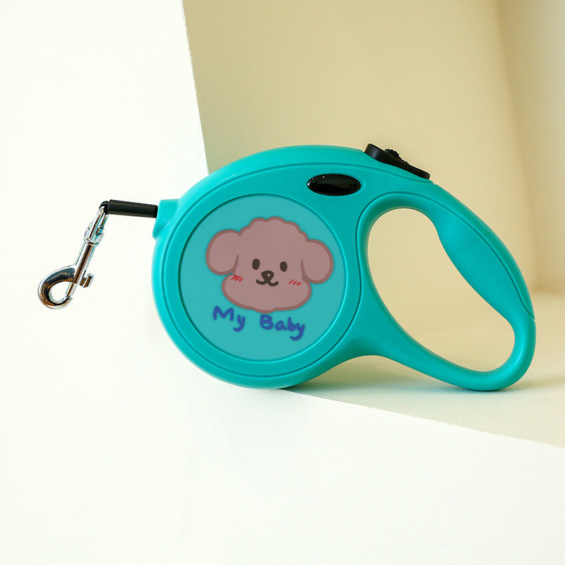 Pet 5M Cartoon Retractable Walking Leash Tool