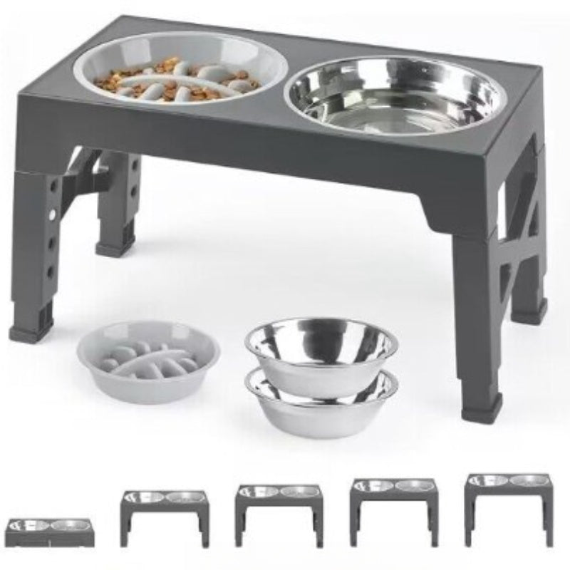 Elevated Pet Feeding Bowl Neck Support Anti Tumble Stand
