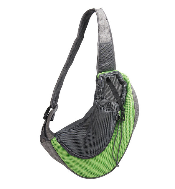 Outdoor Mesh Pet Carrier Shoulder Handbag Travel Bag