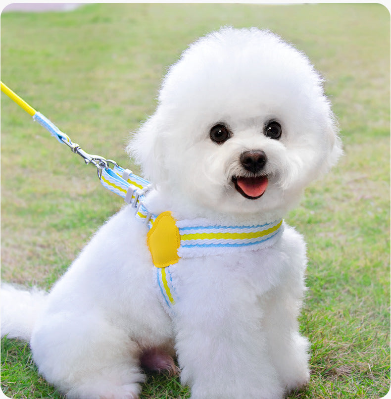 Pet Breathable Chest Vest Walking Leash Summer Gear