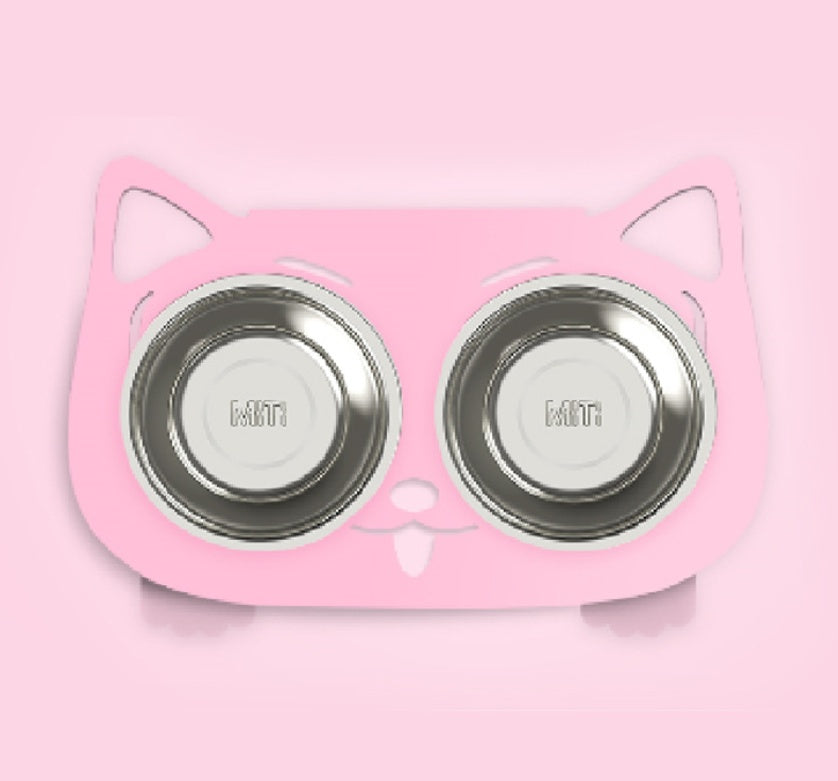 Anti Spill Pet Feeding And Water Bowl Stable Design
