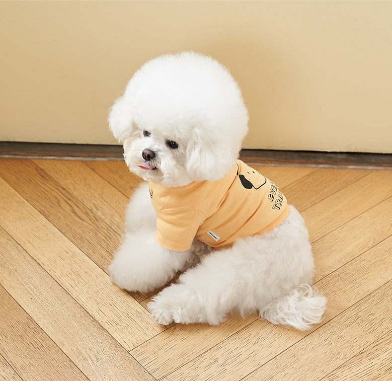 Pet Refreshing Color Print Cotton Summer T Shirt
