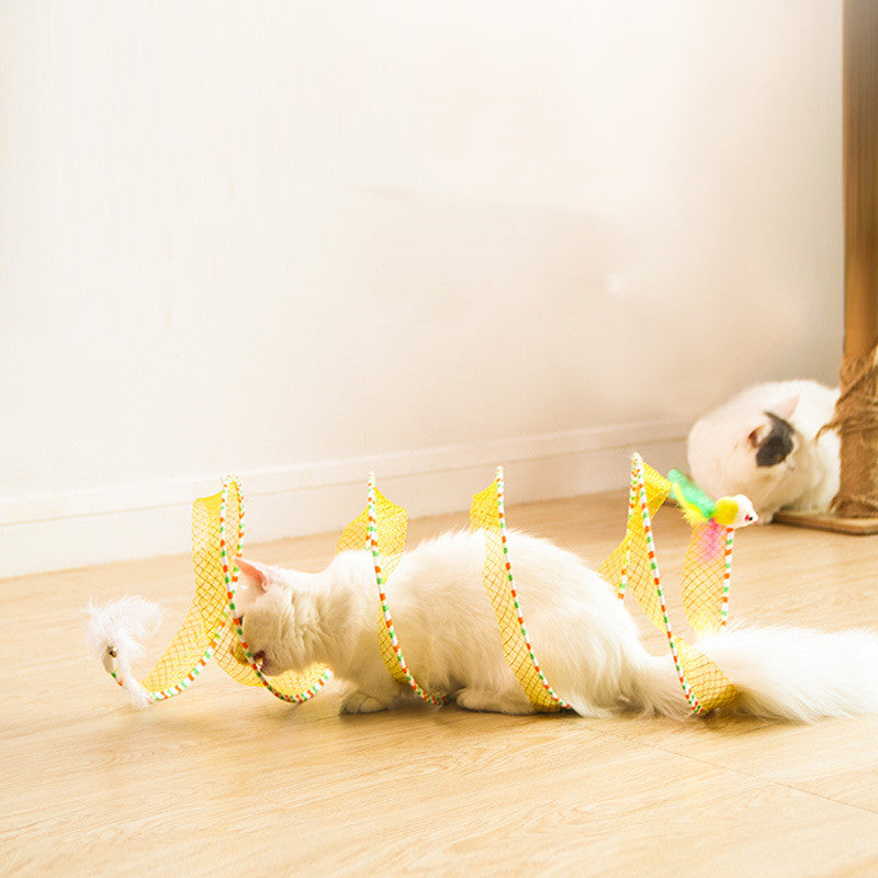 Foldable Pet Tunnel Storage Interactive Play Toy