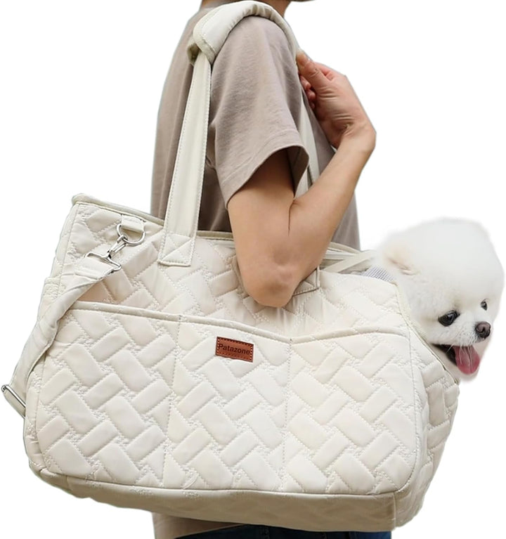 Breathable Mesh Pet Carrier Handbag With Cushion Travel Tote