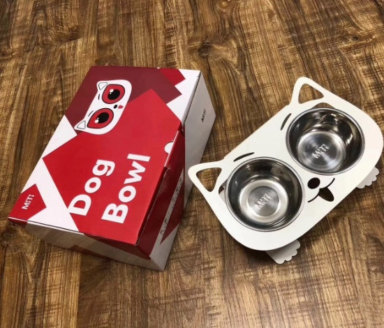 Anti Spill Pet Feeding And Water Bowl Stable Design