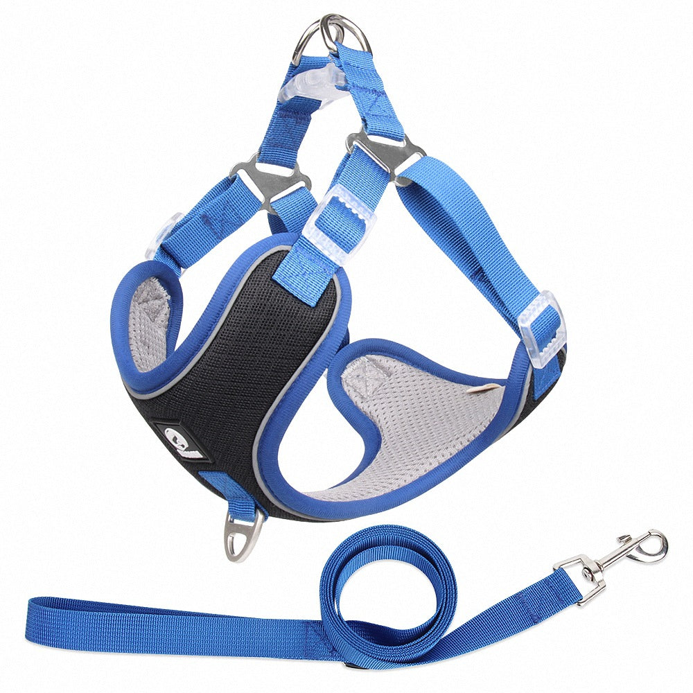 Pet Breathable Adjustable Harness Walking Leash