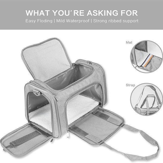 Portable Foldable Handheld Pet Carrier Travel Bag