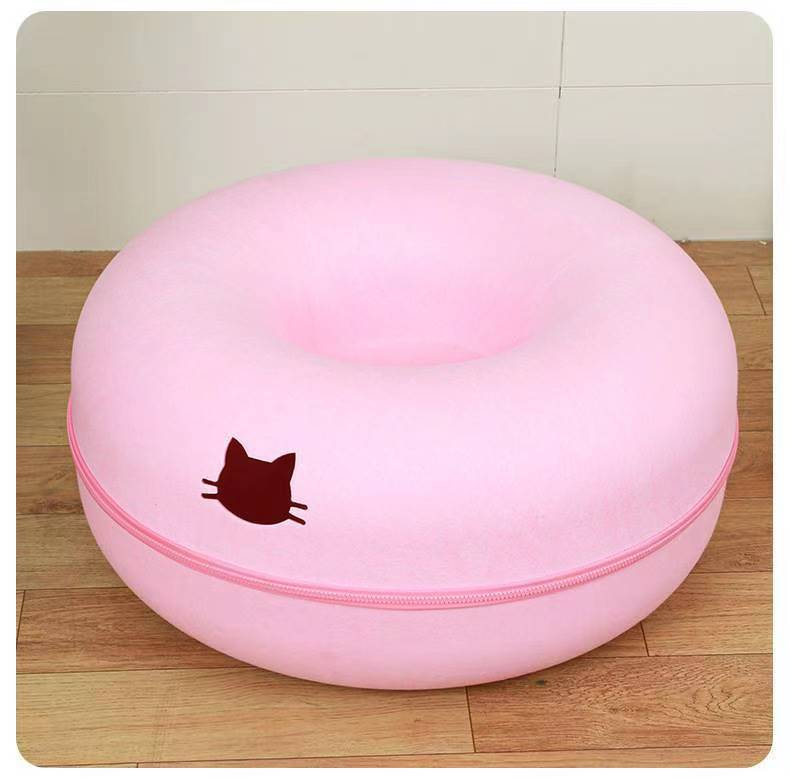 Comfortable Round Pet Tunnel Sleeping Bed Play Nest