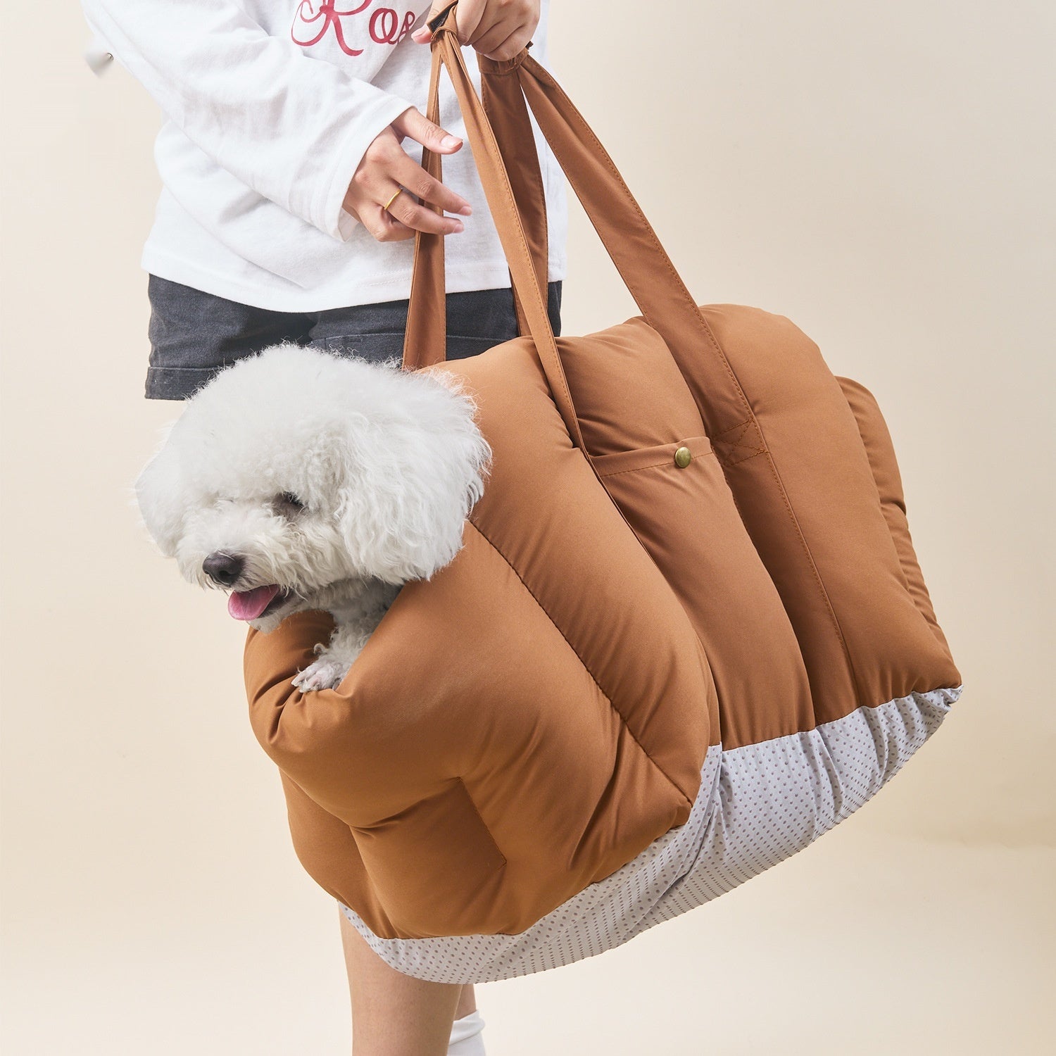 Portable Car Front Passenger Seat Pet Safety Carrier Backpack