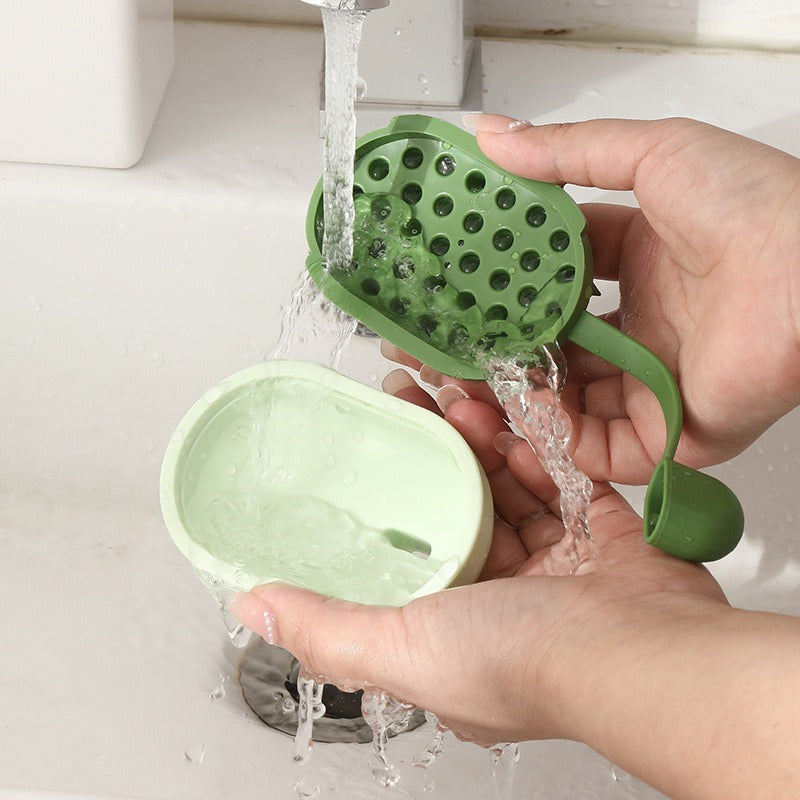 Pet Soft Gel Shampoo Bath Massage Brush Cleaning Tool