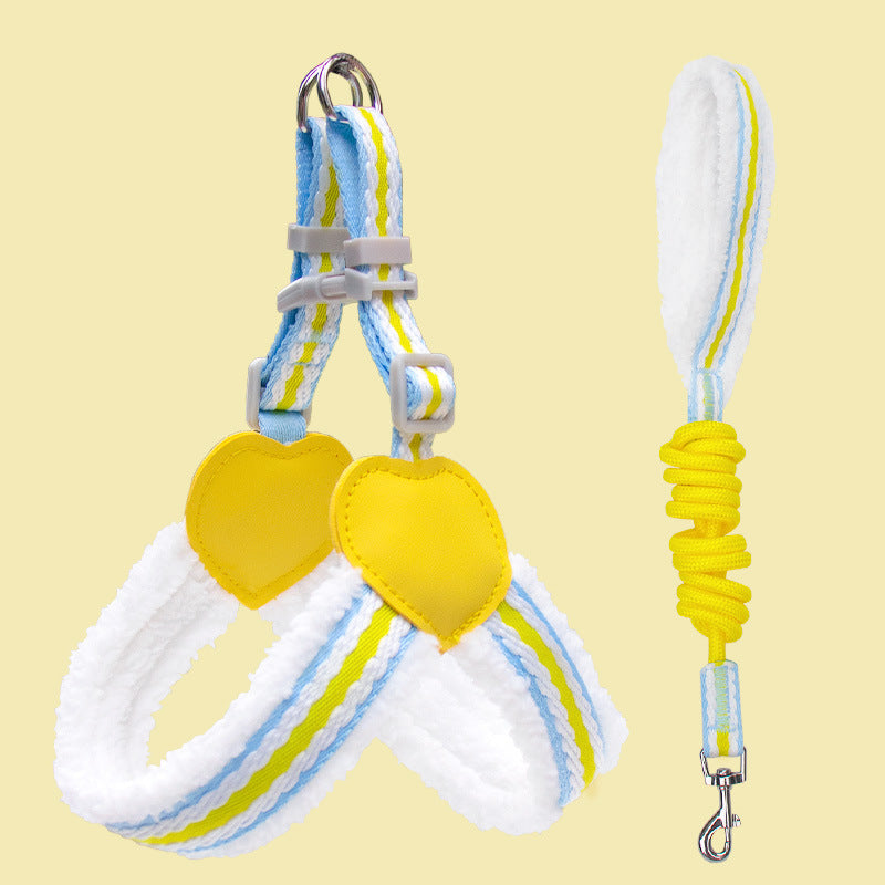 Pet Breathable Chest Vest Walking Leash Summer Gear
