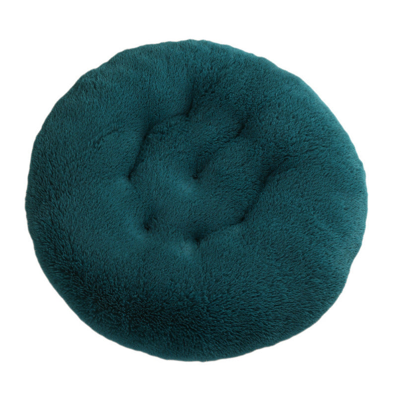 Round Plush Warm Pet Sleeping Bed Soft Cushion Mat