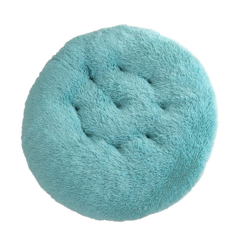 Round Plush Warm Pet Sleeping Bed Soft Cushion Mat