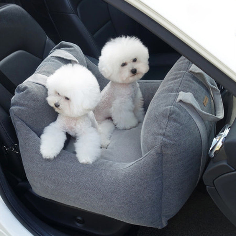 Waterproof Pet Car Seat Carrier Mesh Travel Bed Basket