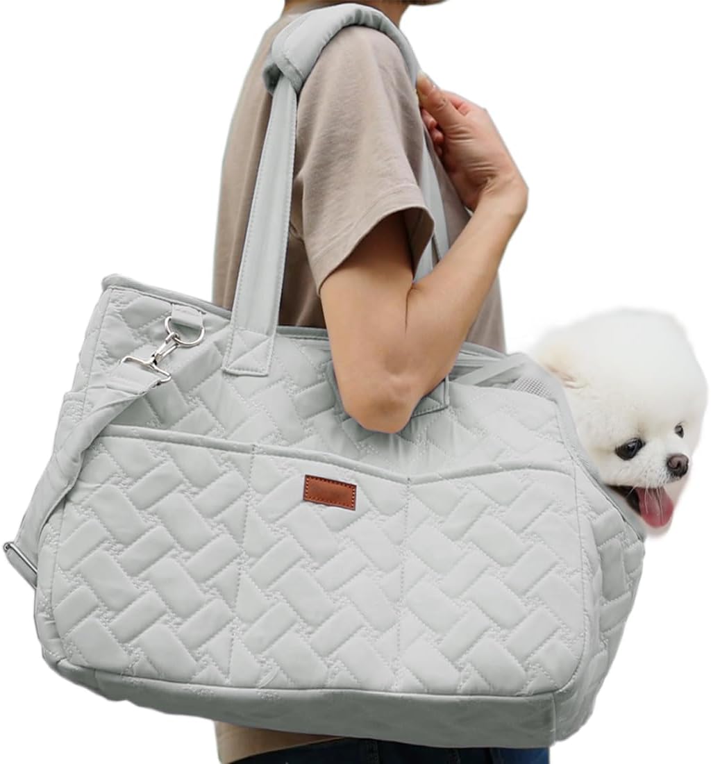 Breathable Mesh Pet Carrier Handbag With Cushion Travel Tote