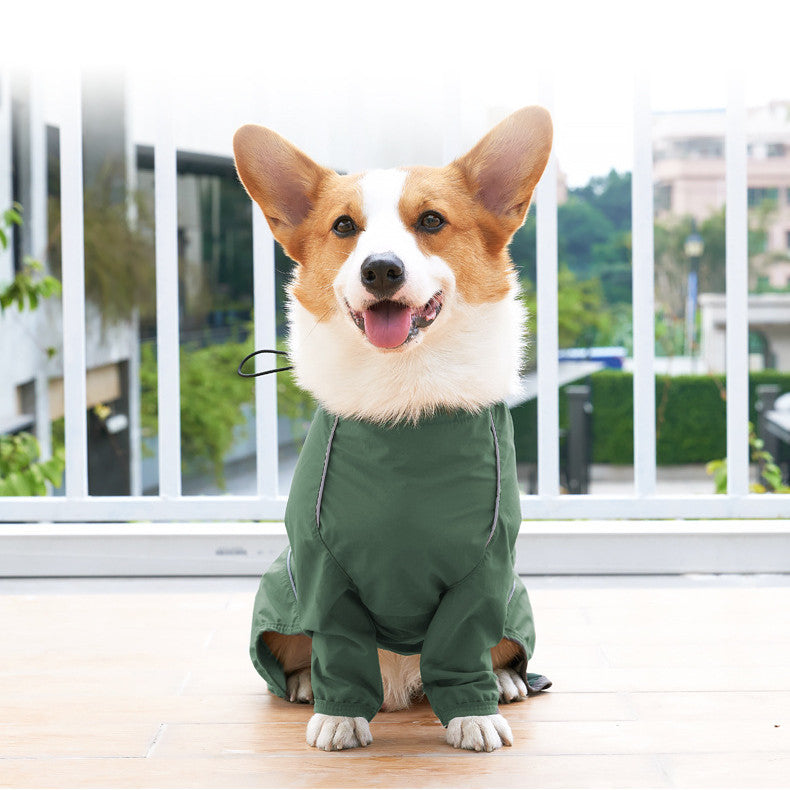 Pet Reflective Traction Hole Clothing Safety Wear