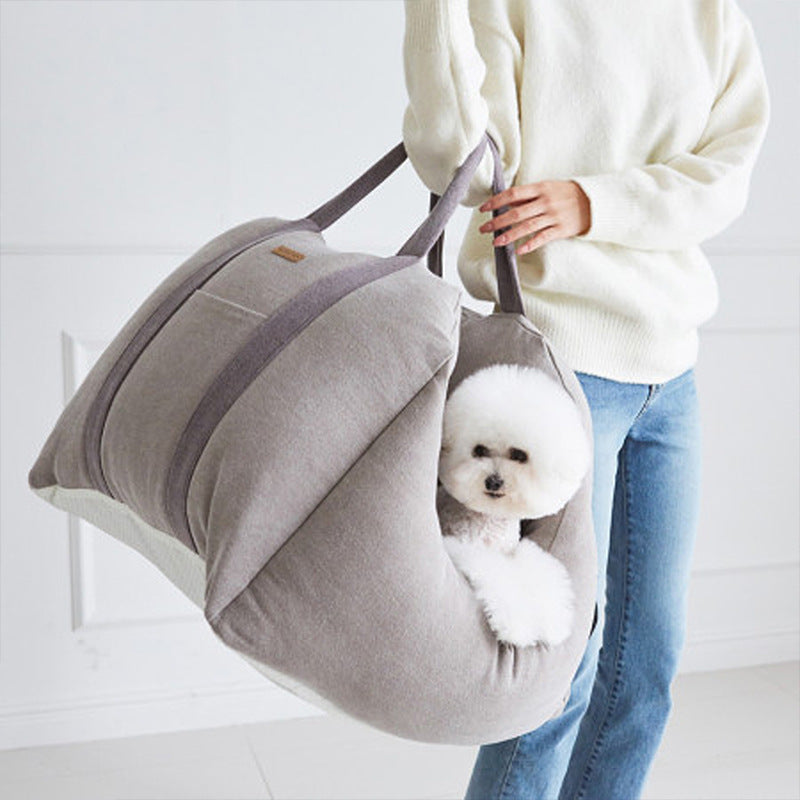 Waterproof Pet Car Seat Carrier Mesh Travel Bed Basket