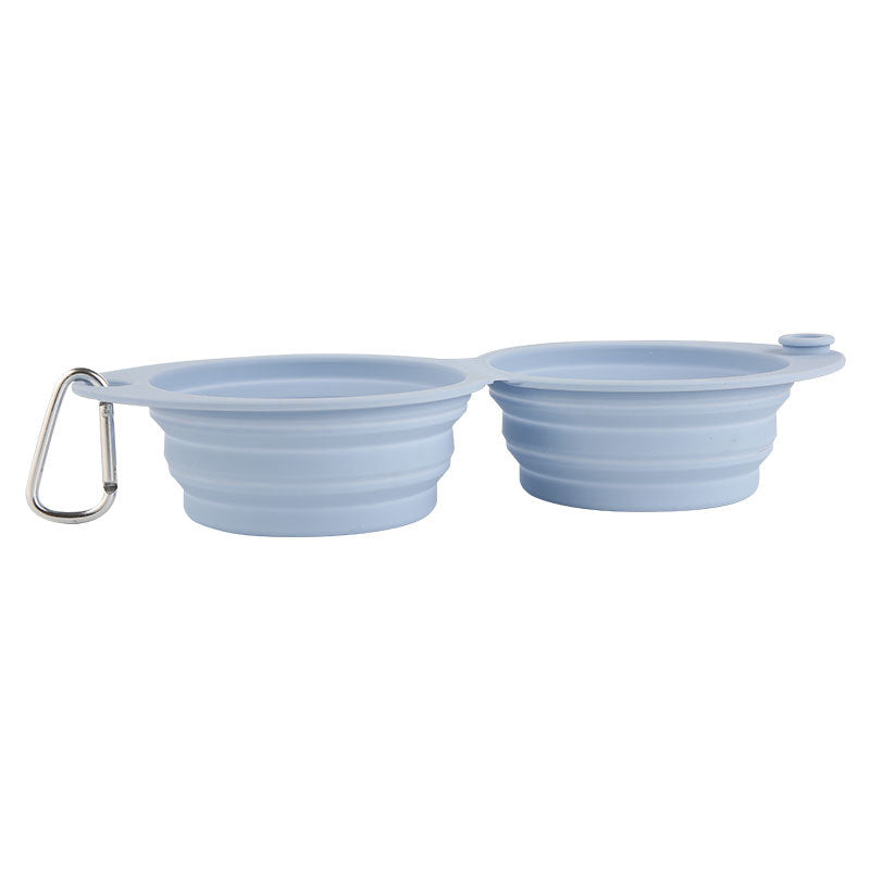Foldable Silicone Pet Travel Feeding Bowl Portable Dish