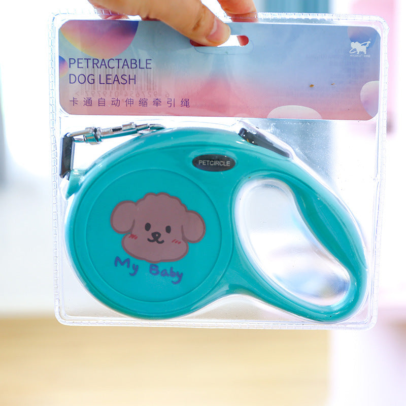Pet 5M Cartoon Retractable Walking Leash Tool