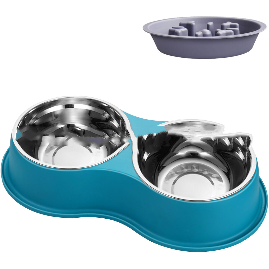 Removable Pet Slow Feeding Bowl Anti Choking Design