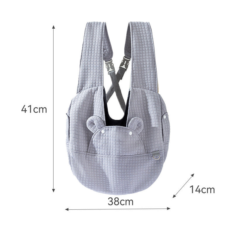 Breathable Cross Design Pet Backpack Travel Carrier Bag