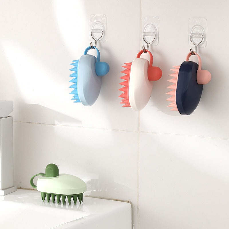 Pet Soft Gel Shampoo Bath Massage Brush Cleaning Tool