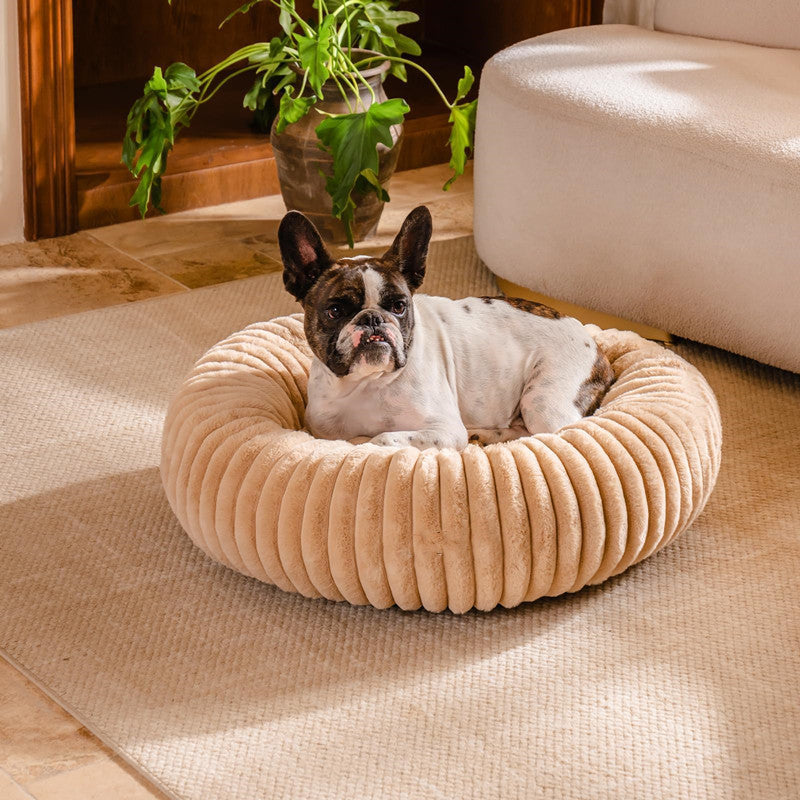 Plush High Density Winter Warm Pet Sleeping Mat Round Bed