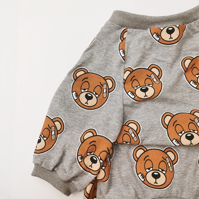 Pet Bear Cartoon Print Fashion T Shirt Clothing Top