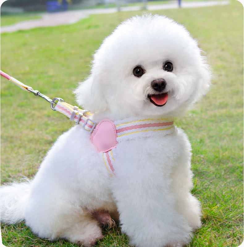Pet Breathable Chest Vest Walking Leash Summer Gear