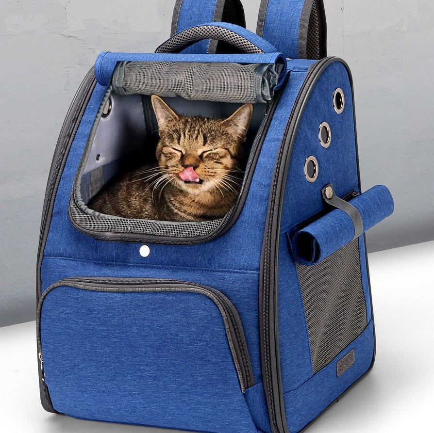 Foldable Breathable Pet Carrier Travel Backpack Bag Portable