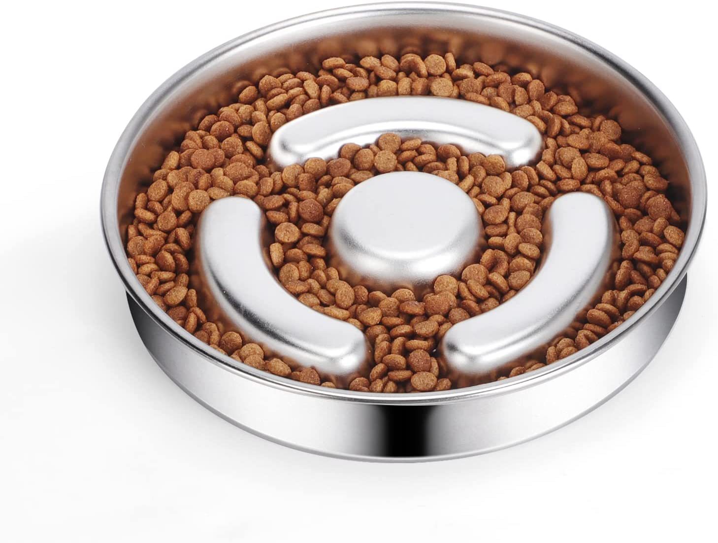 Stainless Steel Pet Slow Feeding Neck Support Bowl