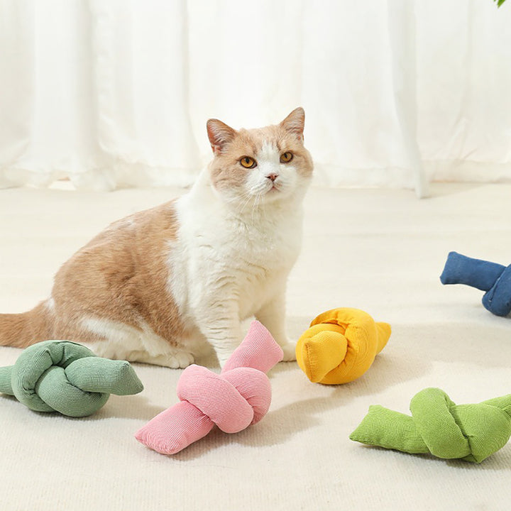 Natural Cotton Rope Knot Tug Interactive Pet Chew Toy