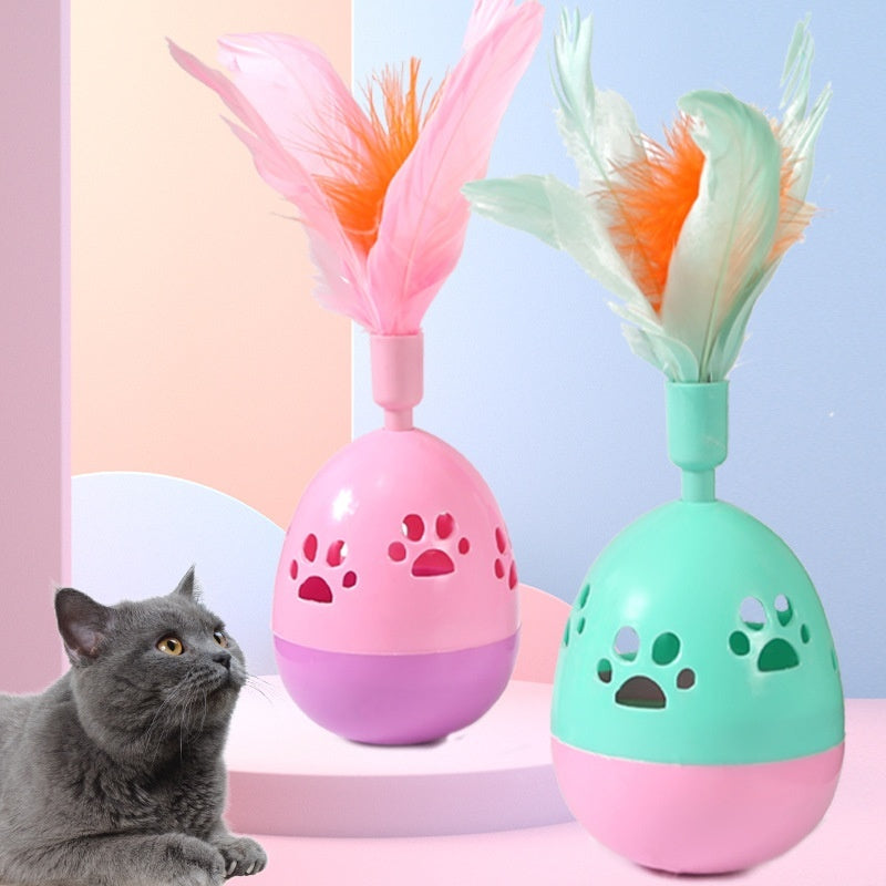Tumbler Bell Pet Interactive Rolling Toy
