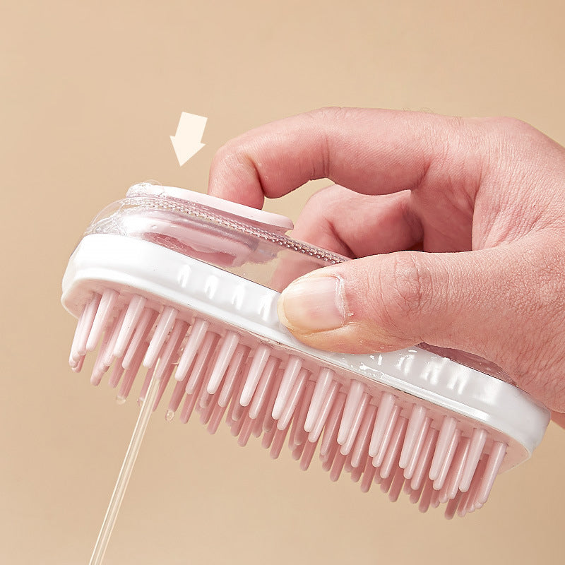 Silicone Pet Bath Massage Foam Cleaning Brush Tool
